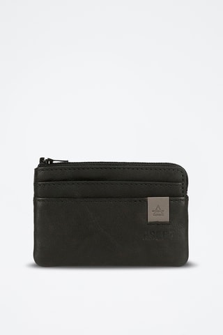 Porte-cartes en cuir - Noir