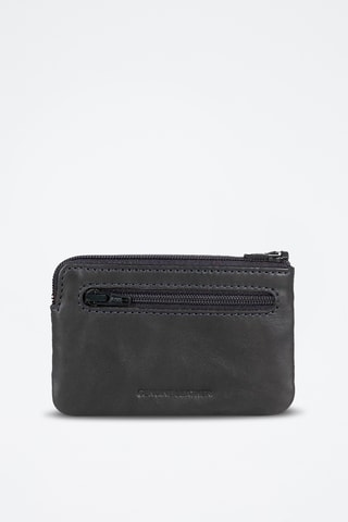 Porte-cartes en cuir - Bleu marine