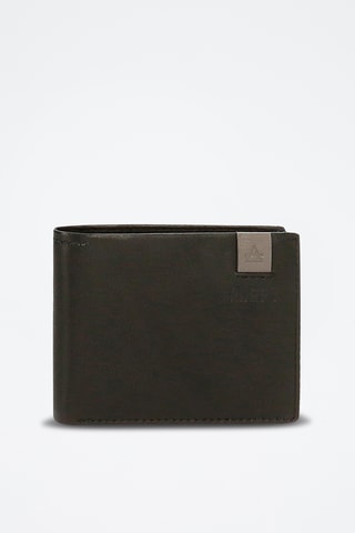 Portefeuille et porte-cartes en cuir - Noir