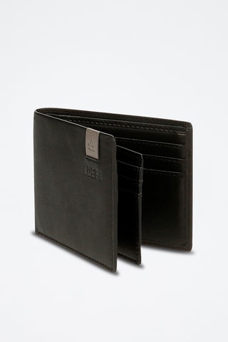 Portefeuille et porte-cartes en cuir - Noir