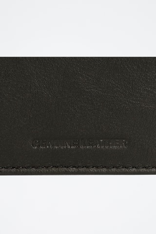 Portefeuille et porte-cartes en cuir - Noir
