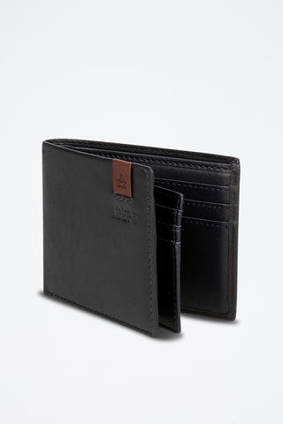 Portefeuille et porte-cartes en cuir - Bleu marine