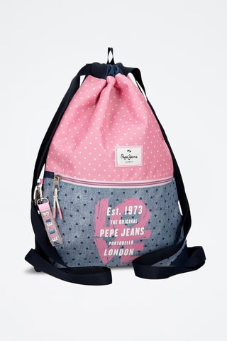Sac à dos - Bleu marine et rose poudré