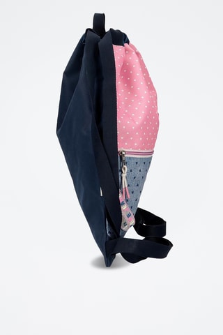 Sac à dos - Bleu marine et rose poudré