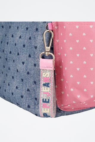 Sac à dos - Bleu marine et rose poudré