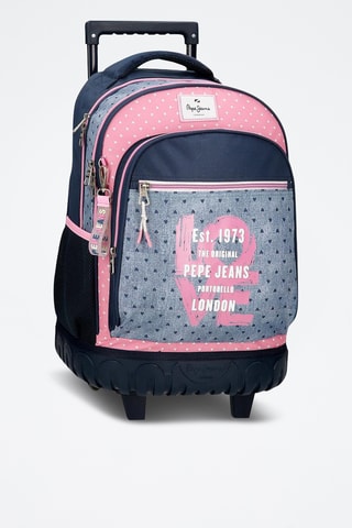 Sac à dos - Bleu marine et rose poudré