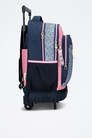 Sac à dos - Bleu marine et rose poudré
