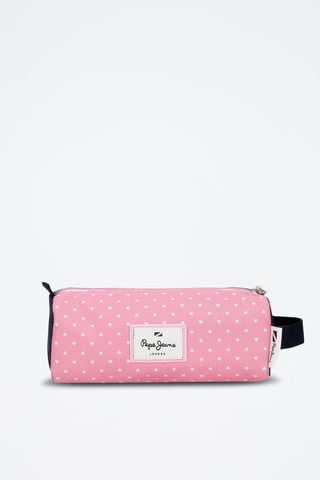 Trousse - Bleu marine et rose poudré