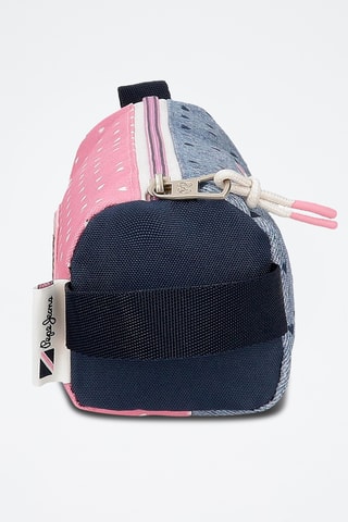 Trousse - Bleu marine et rose poudré