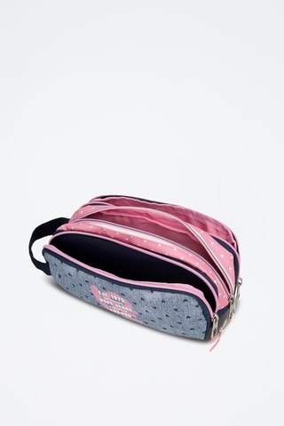 Trousse - Gris et rose