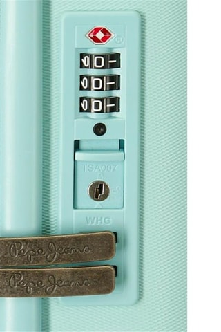 Valise cabine connectée - Turquoise - 55 cm