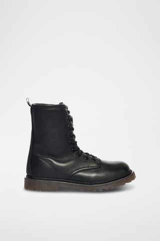 Bottines en cuir Tube - Noir
