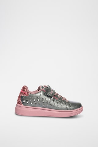 Gelakte Sneakers Stylish - Lichtgrijs