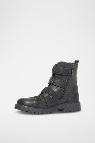 Bottines en cuir Chris - Noir