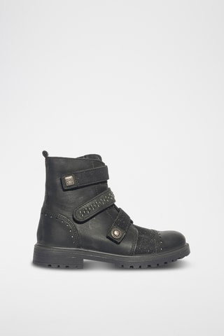 Bottines en cuir Chris - Noir