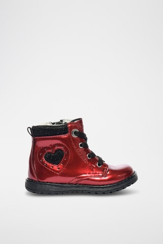 Bottines vernies Play Casual - Rouge