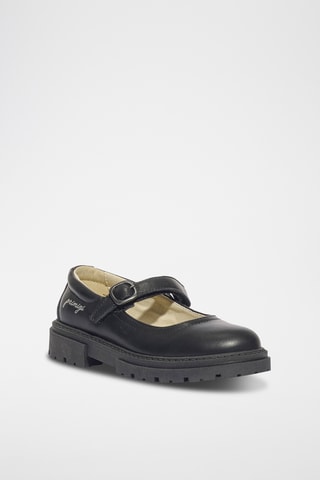 Leren Ballerina's Happy Fashion - Zwart