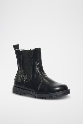 Bottines en cuir Play Casual - Noir