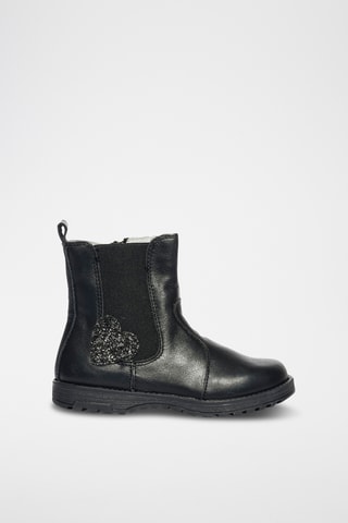 Bottines en cuir Play Casual - Noir