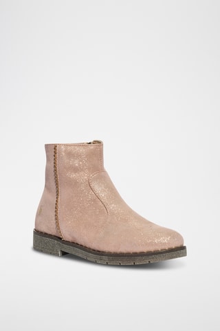 Bottines en nubuck Baby Box - Vieux rose