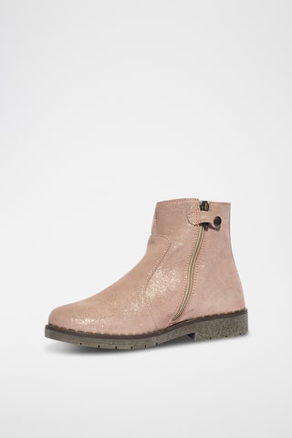 Bottines en nubuck Baby Box - Vieux rose