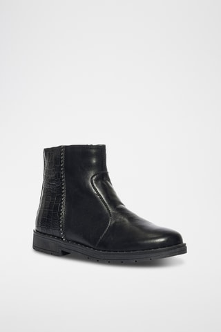 Bottines en cuir Paris - Noir