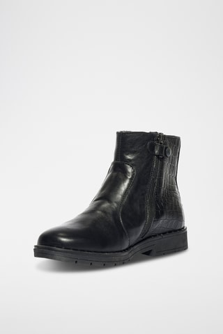 Bottines en cuir Paris - Noir