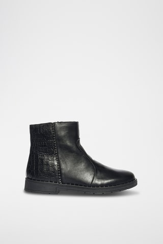 Bottines en cuir Paris - Noir