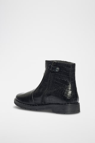 Bottines en cuir Paris - Noir