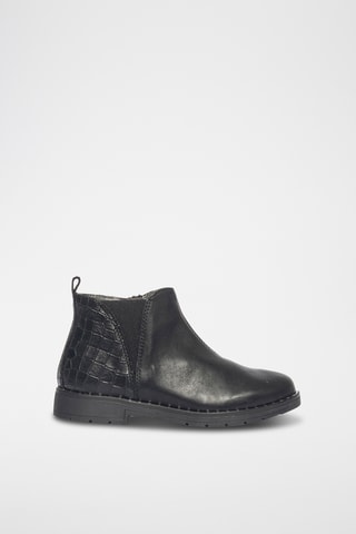 Bottines en cuir Paris - Noir