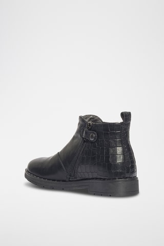 Bottines en cuir Paris - Noir