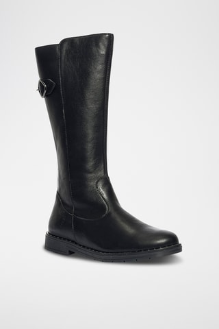 Bottes en cuir Glamour - Noir