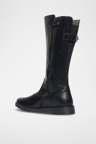 Bottes en cuir Glamour - Noir