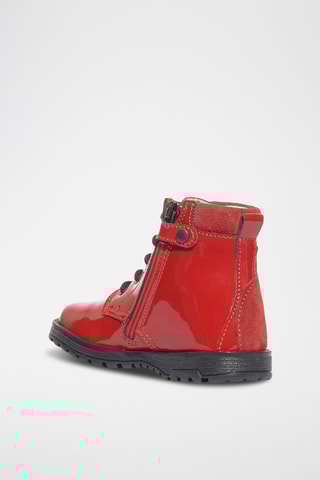 Bottines vernies Play Casual - Rouge