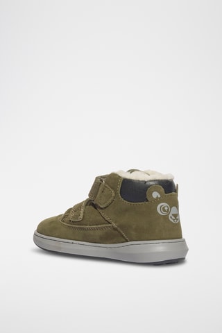 Hoge Leren Sneakers Baby Float - Kaki