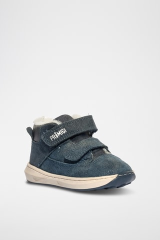 Hoge Leren Sneakers Baby Float - Marineblauw