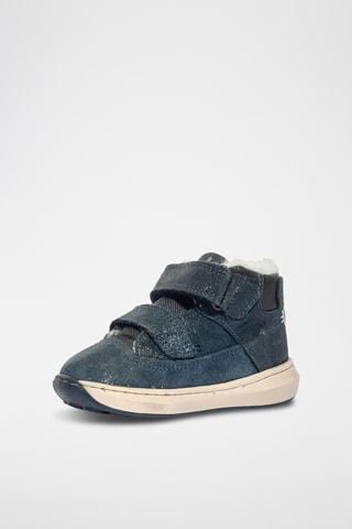 Hoge Leren Sneakers Baby Float - Marineblauw