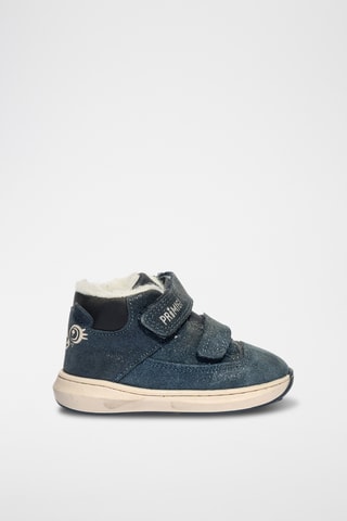 Hoge Leren Sneakers Baby Float - Marineblauw
