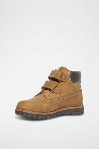 Leren Enkellaarzen Play Casual - Camel