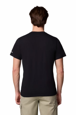 T-shirt regular en coton biologique Path Lake™ - Noir