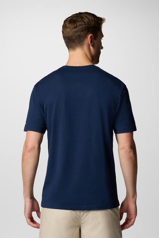 T-shirt regular en coton biologique Path Lake™ - Bleu