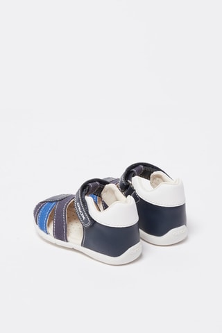 Sandales Elthan Bleu marine et blanc