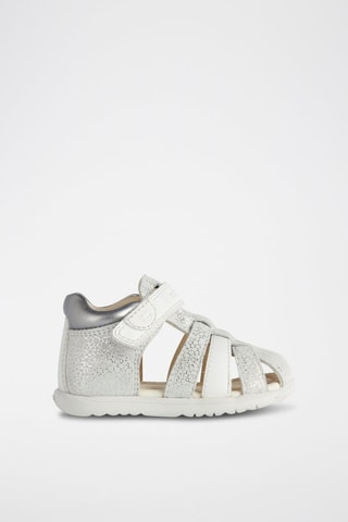 Sandales en cuir de chèvre Macchia - Blanc