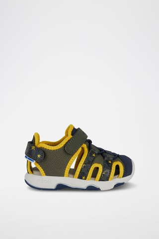 Sandales Multy - Vert et jaune
