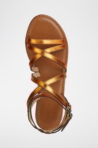 Sandales en cuir de buffle Sozy S - Orange