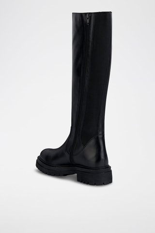 Bottes en cuir nappa Iridea - Noir