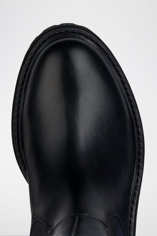 Bottes en cuir nappa Iridea - Noir
