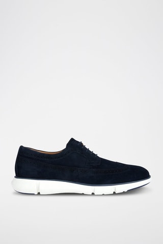 Derbys en nubuck Adacter - Bleu