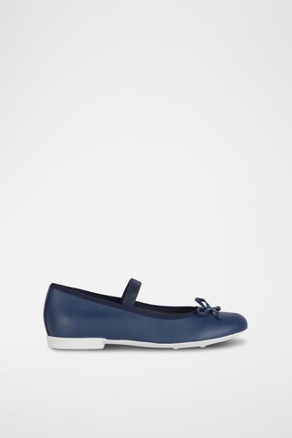 Ballerines en cuir Plié - Bleu