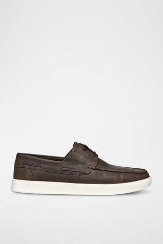 Chaussures bateau en cuir Avola - Marron